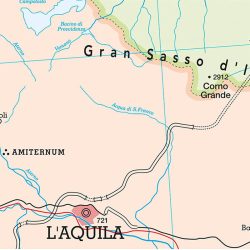 Abruzzo carta murale scolastica MS13PL