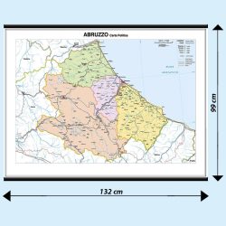 Abruzzo carta murale scolastica MS13PL
