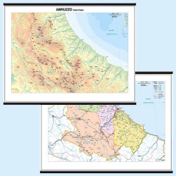 Abruzzo carta murale scolastica MS13PL