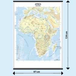 Africa carta murale scolastica MS04PL Belletti