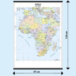 Africa carta murale scolastica MS04PL Belletti