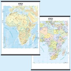 Africa carta murale scolastica MS04PL Belletti