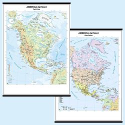 America Nord carta murale scolastica MS05PL Belletti