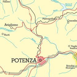 Basilicata carta murale scolastica MS14PL Belletti
