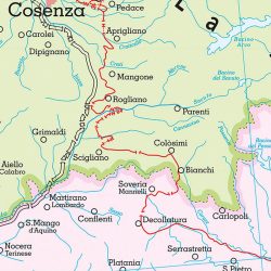 Calabria carta murale scolastica MS15PL Belletti