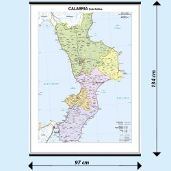 Calabria carta murale scolastica MS15PL Belletti