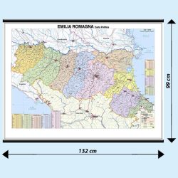 Emilia Romagna carta murale scolastica MS17PL Belletti