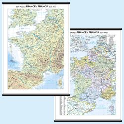 Francia carta murale scolastica MS09PL Belletti