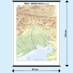 Friuli Venezia Giulia carta murale scolastica MS18PL Belletti