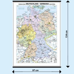 Germania carta murale scolastica MS10PL Belletti
