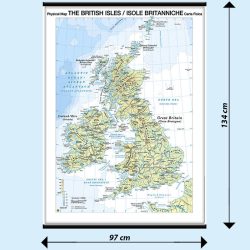 Isole Britanniche carta murale scolastica MS11PL Belletti