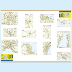 Italia centro sud stradale carta murale Belletti M11PL