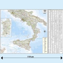 Italia centro-sud stradale carta murale M11P Belletti