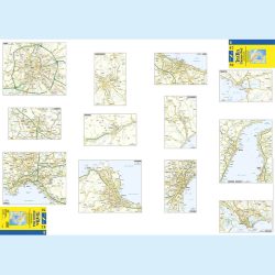 Italia centro-sud stradale carta murale M11P Belletti
