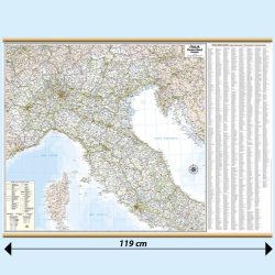 Italia centro nord carta murale strdale Belletti M10PL