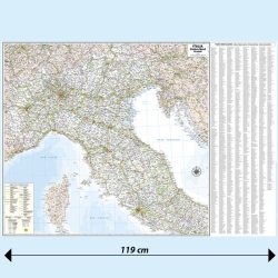 Italia centro-nord stradale carta murale M10P Belletti