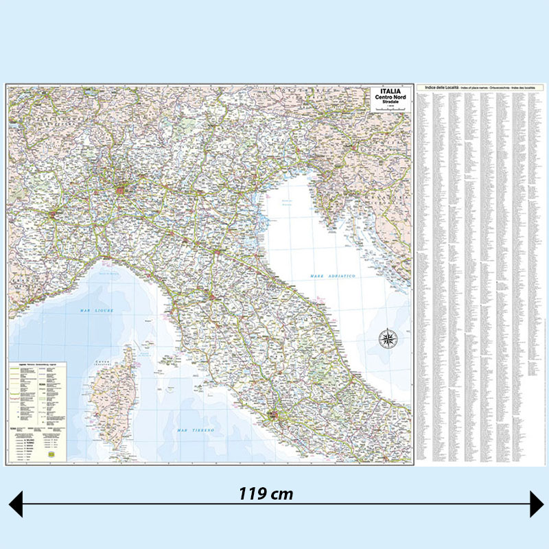 Italia centro-nord stradale - Belletti Editore