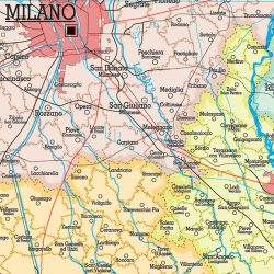 Lombardia carta murale scolastica MS21PL Belletti