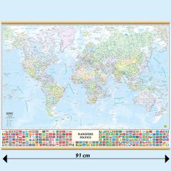 Mondo politica con bandiere carta murale Belletti M14PP