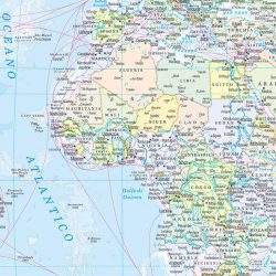 Mondo politica con bandiere carta murale Belletti M15PP