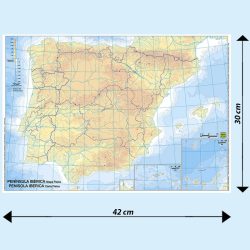 Penisola Iberica scolastica muta BS28M Belletti
