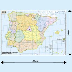 Penisola Iberica scolastica muta BS28M Belletti