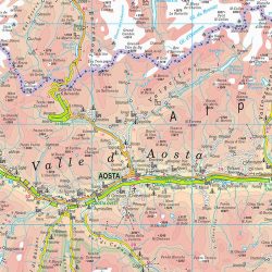Piemonte Valle Aosta carta murale RG14P Belletti