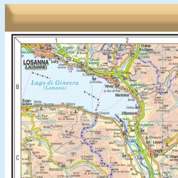 Piemonte Valle Aosta carta murale RG14PL Belletti