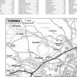 Piemonte Valle Aosta carta murale RG14PL Belletti