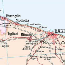 Puglia carta murale scolastica MS25PL Belletti