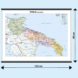 Puglia carta murale scolastica MS25PL Belletti