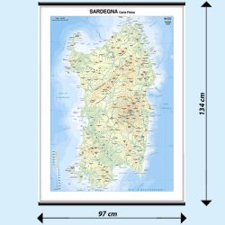 Sardegna carta murale scolastica MS26PL Belletti