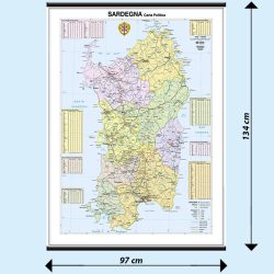 Sardegna carta murale scolastica MS26PL Belletti