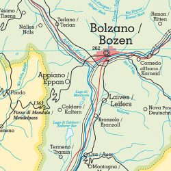 Trentino Alto Adige carta murale scolastica MS29PL Belletti