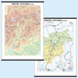Trentino Alto Adige carta murale scolastica MS29PL Belletti