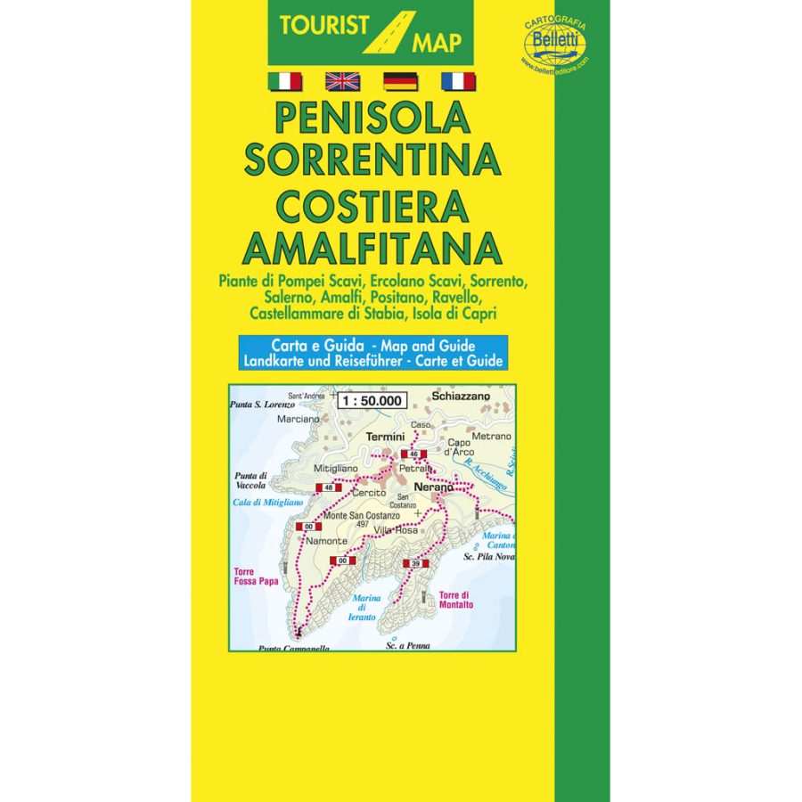 Penisola Sorrentina Costiera Amalfitana - Belletti Editore V201
